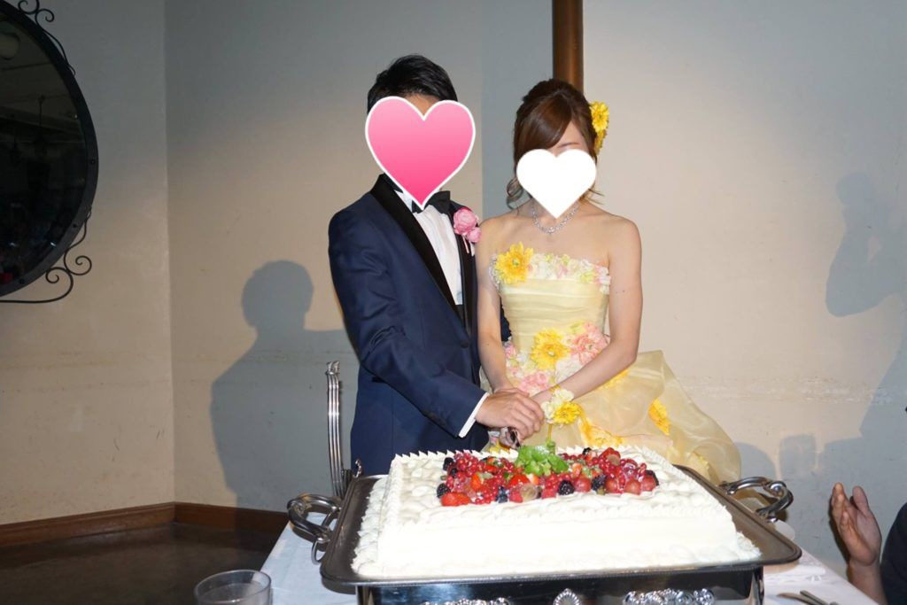 結婚式二次会レポート 会場へ移動 二次会スタート ケーキ入刀 のんびり男の子ママの子育てdays